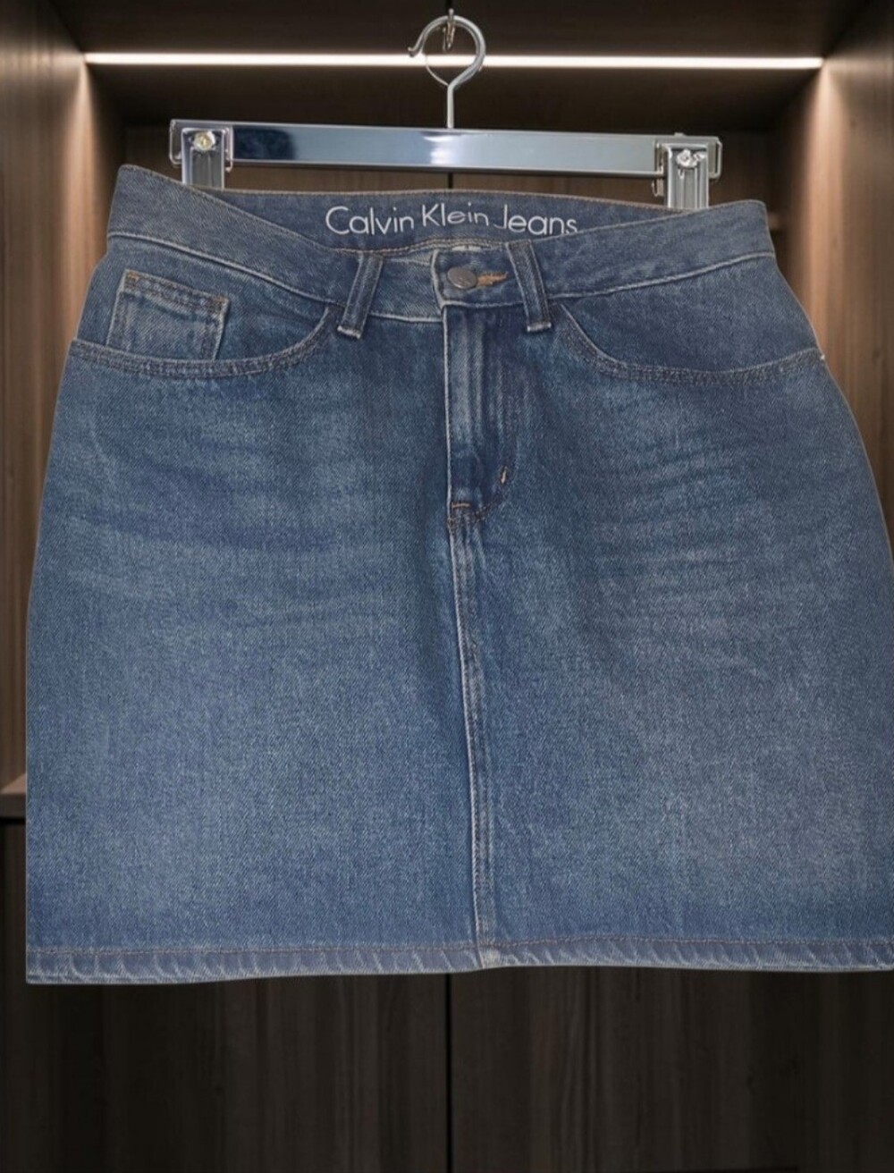 Vintage Calvin Klein Jeans Indigo Denim Mini Skirt Size 4